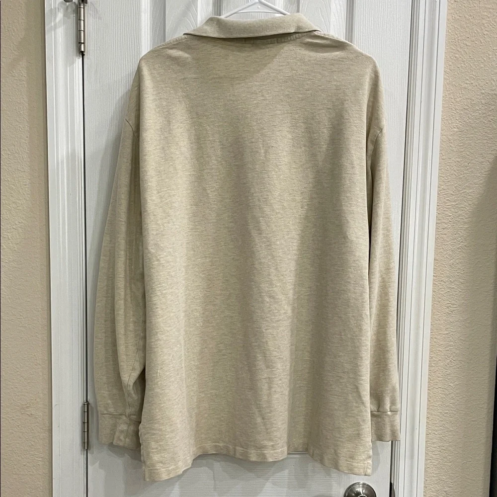 Polo Ralph Lauren Beige Long Sleeve Polo - Men’s XXL
